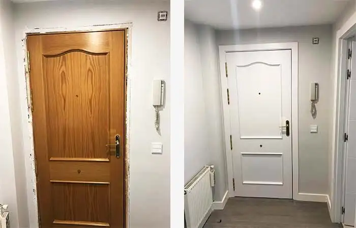 Mejora estética con puertas blancas de interior